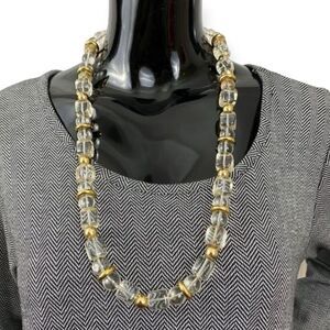 80s Vintage Trifari Lucite Beaded Necklace